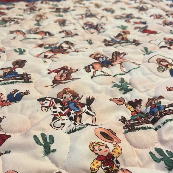 Homemade Western Theme Baby/Toddler Blanket - Picture 6 of 6